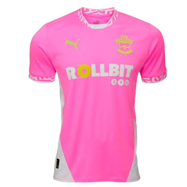 Men's Southampton F.C. 24/25 Third Jersey (Poison Pink & Optic White)