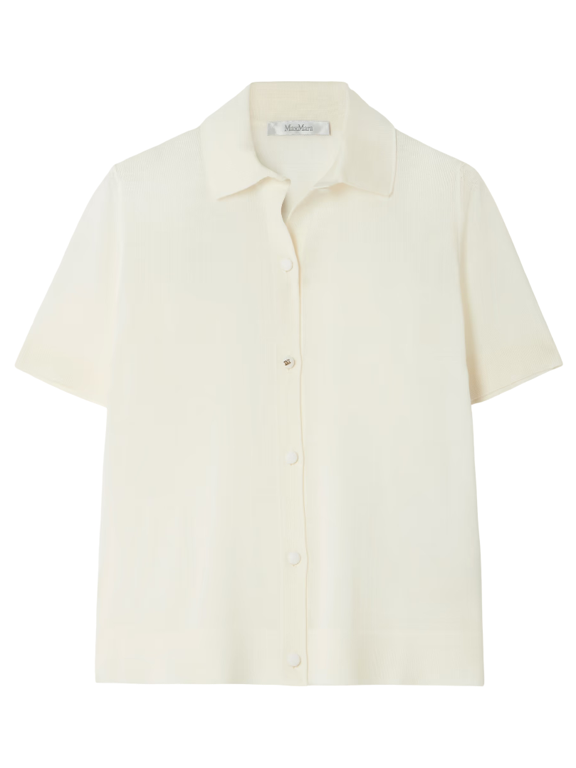 Max Mara: Wool Shirt (White)
