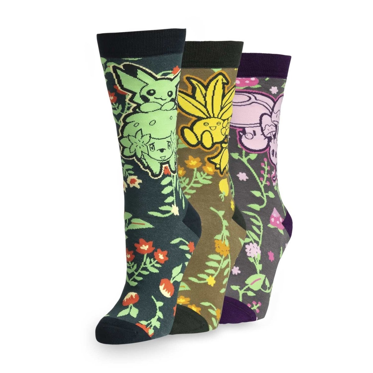 Pokémon Garden Friends Socks Gift Box (3 Pairs) (One Size-Adult)