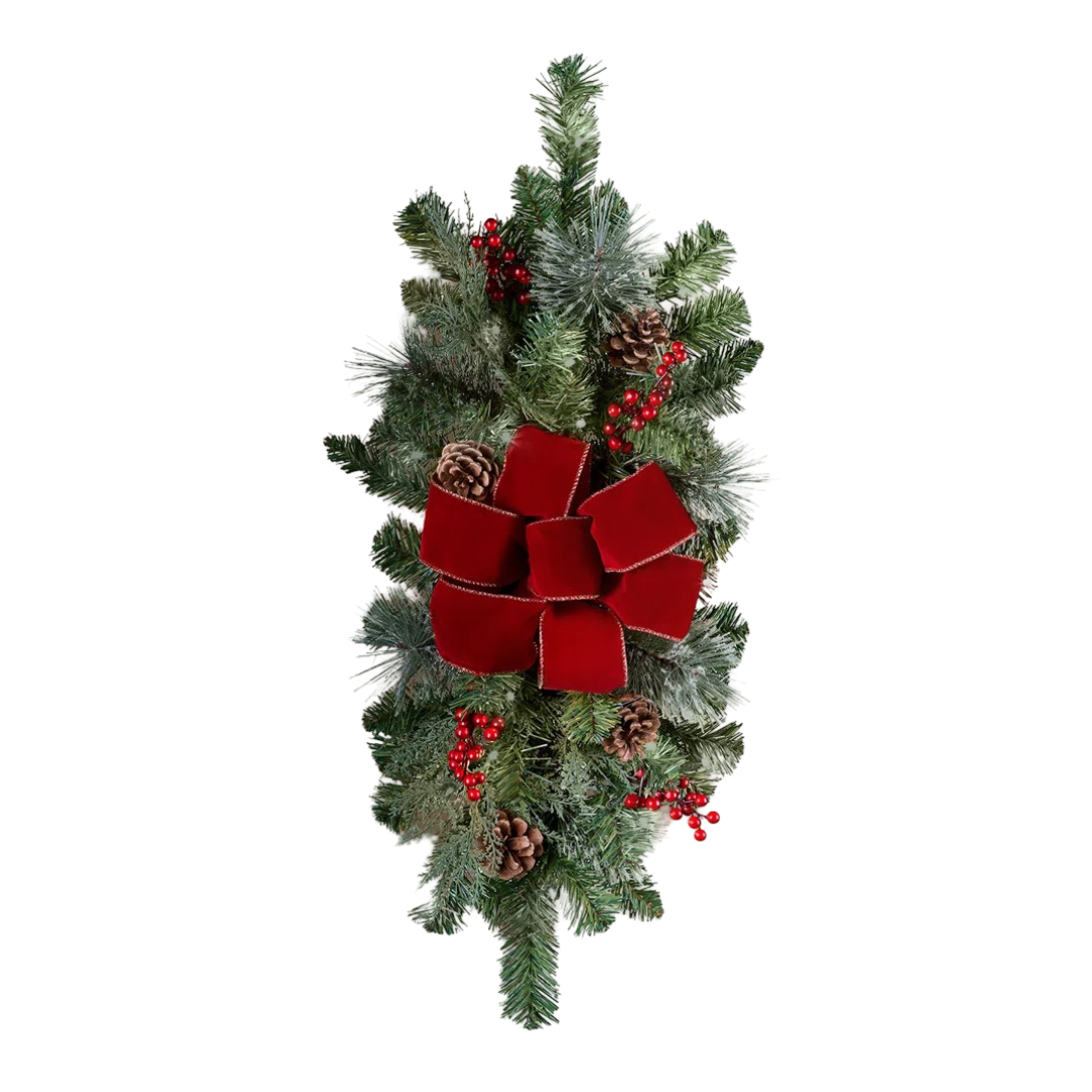 Haute Decor:Classic Lighted Faux Pine Swag