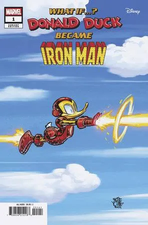 What If Donald Duck Became Iron Man by Skottie Young  Variant - No.1
