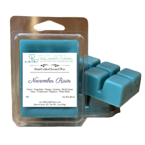 Hand Crafted Scented Wax: November Rain - 14g