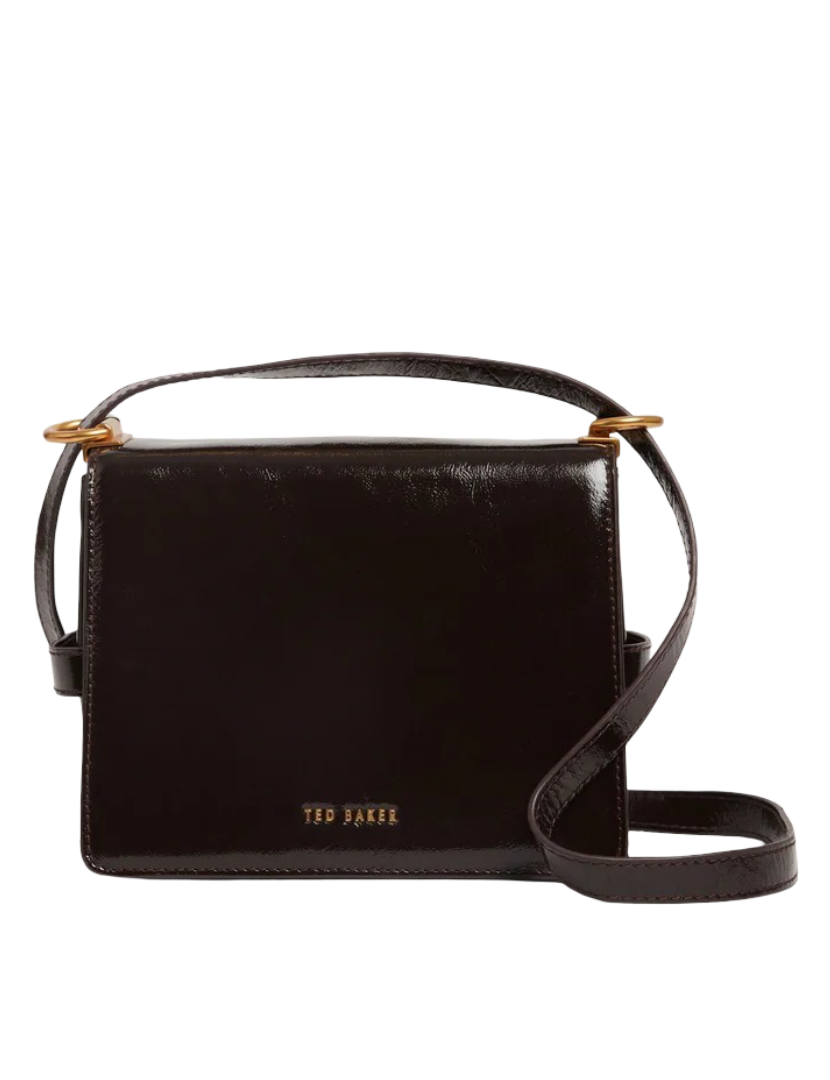Ccamil Patent Leather Belted Crossbody Bag