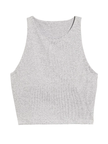 Cloud Comfy High-Neck Longline Sports Bra (Gray)