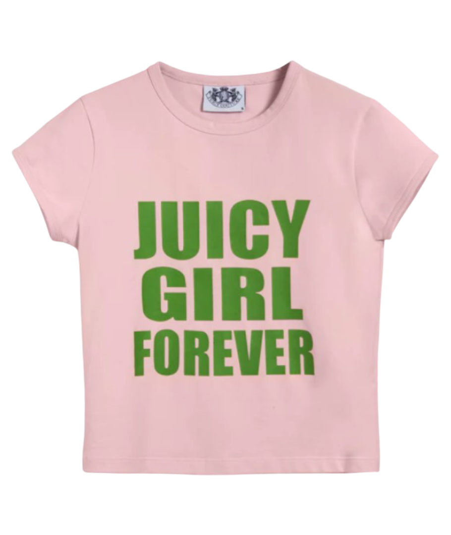 The Icons Juicy Girl Forever Baby Tee (Pink)