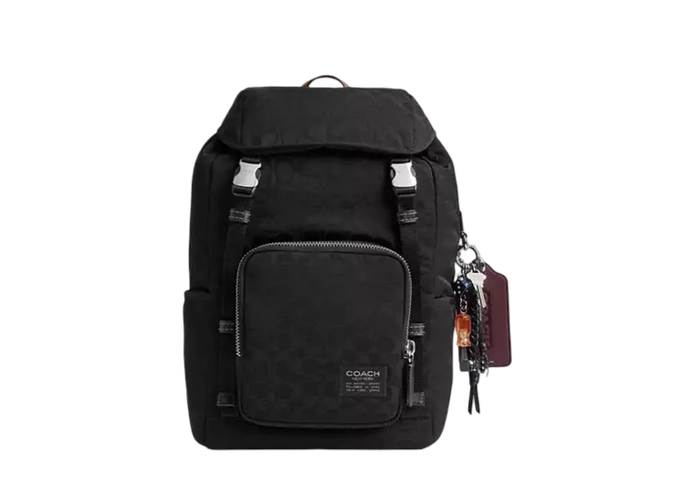 Logan Backpack In Signature Nylon With Charms