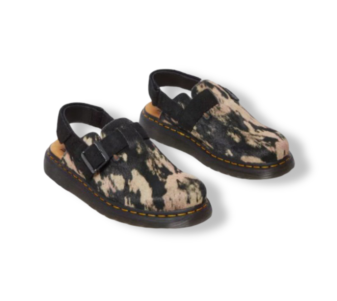 Jorge II: Women's Contrast Hair-On Mules