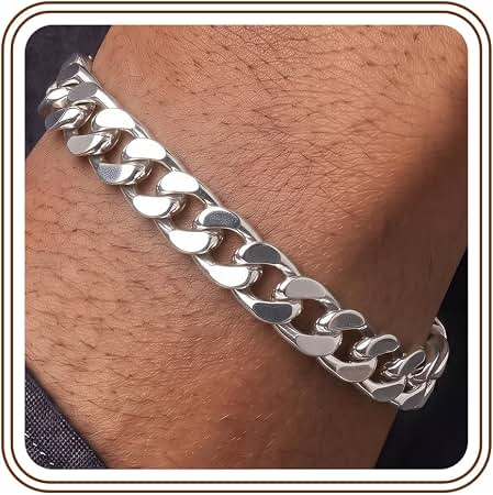 Men's Sterling Silver Big Cuban Bracelet