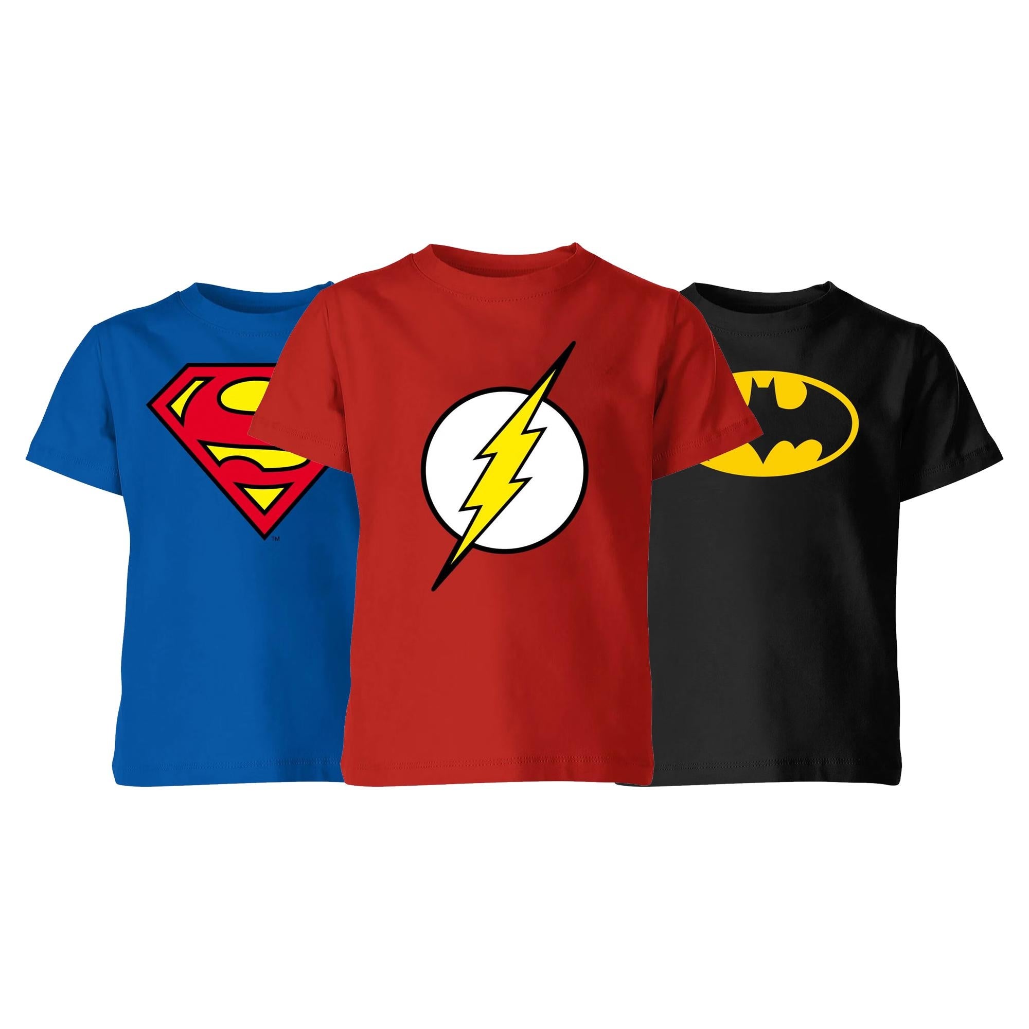 Kids' DC Comics T-Shirts (Pack of 3)