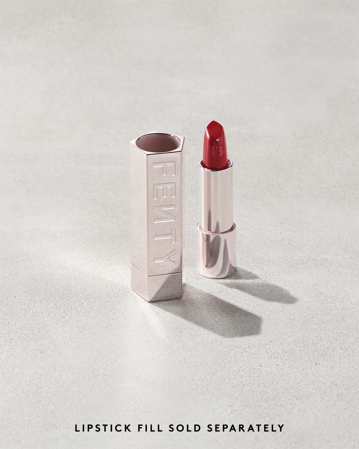 Fenty Icon The Case Semi-Matte Refillable Lipstick (Metallic Nude)