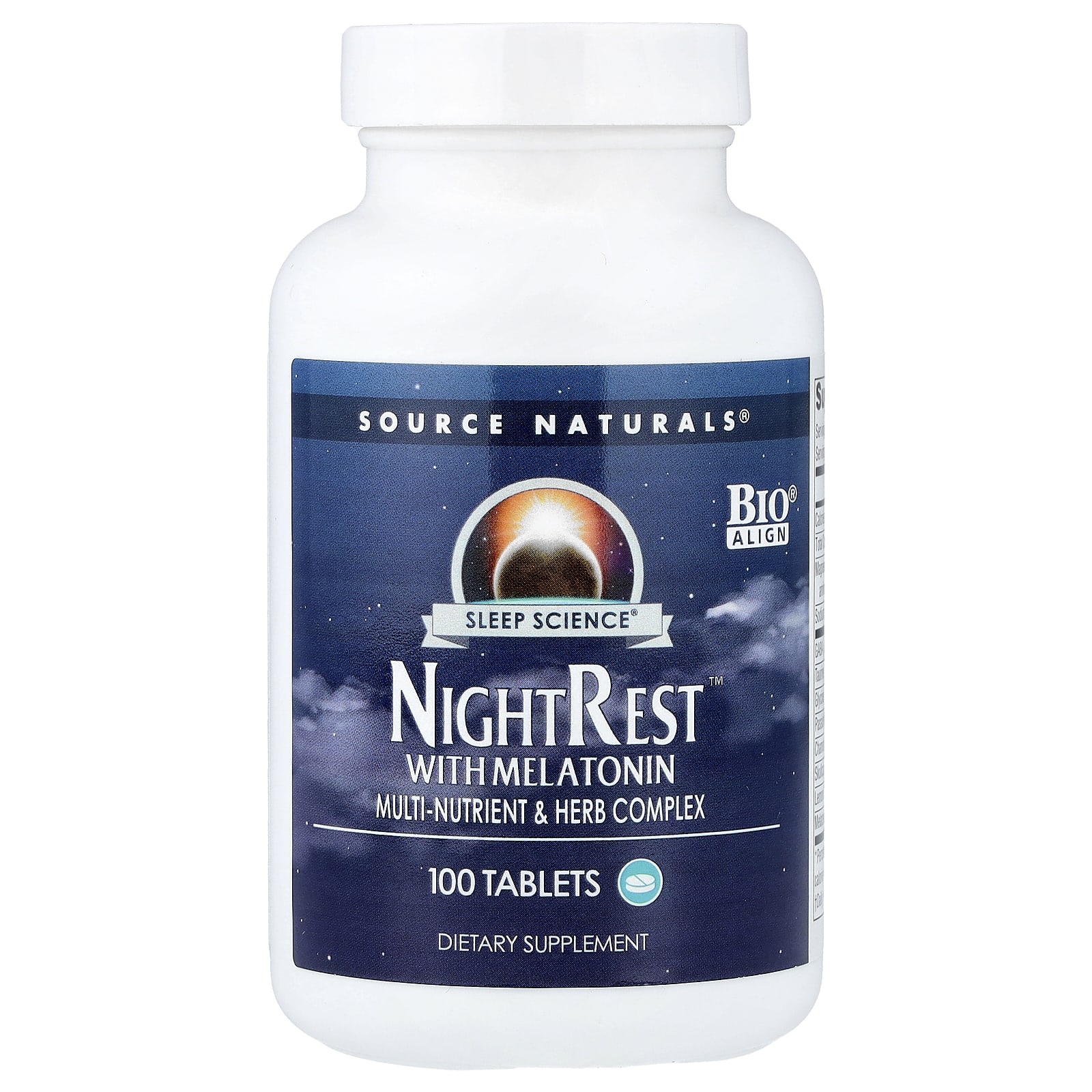 Source Naturals: Sleep Science NightRest With Melatonin (100 Tablets)