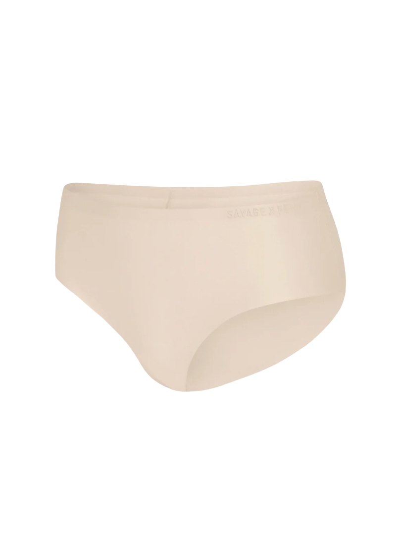 New Microfiber No-Show Hipster Knickers (Honey Nude)