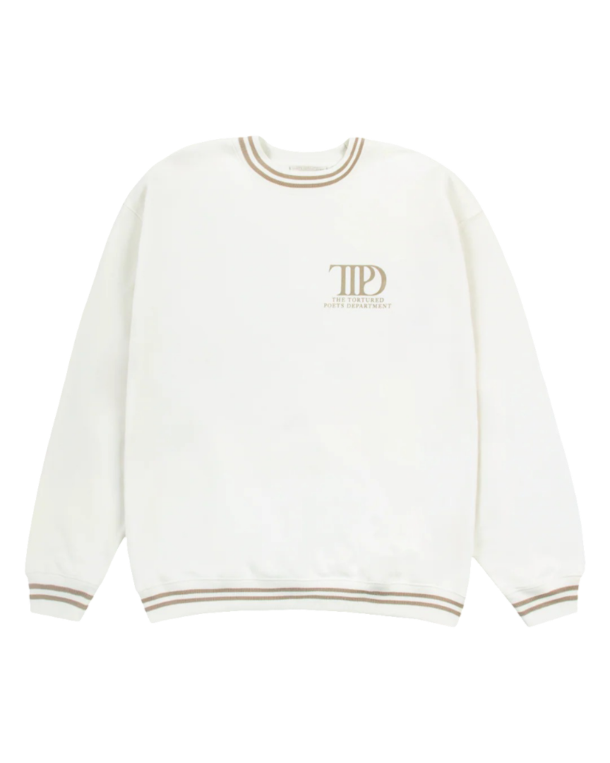 The Tortured Poets Department: Crewneck Sweater (White)