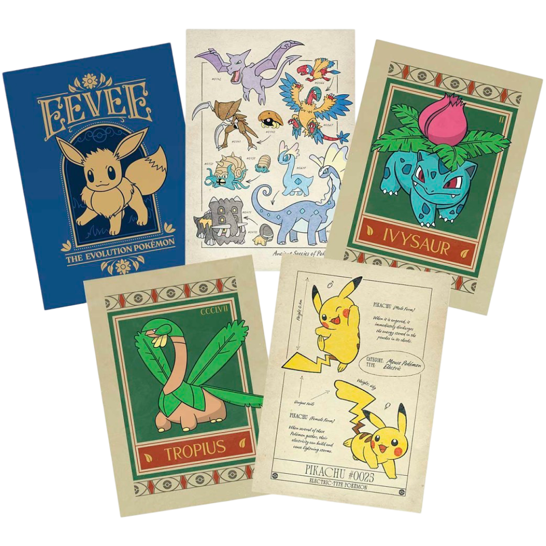 Pokemon x Natural History Museum: Postcard Book (12 Packs)