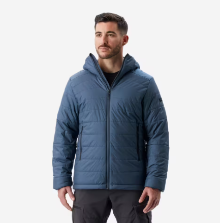 Forclaz: Men's Padded Jacket With Synthetic Hood (Blue)