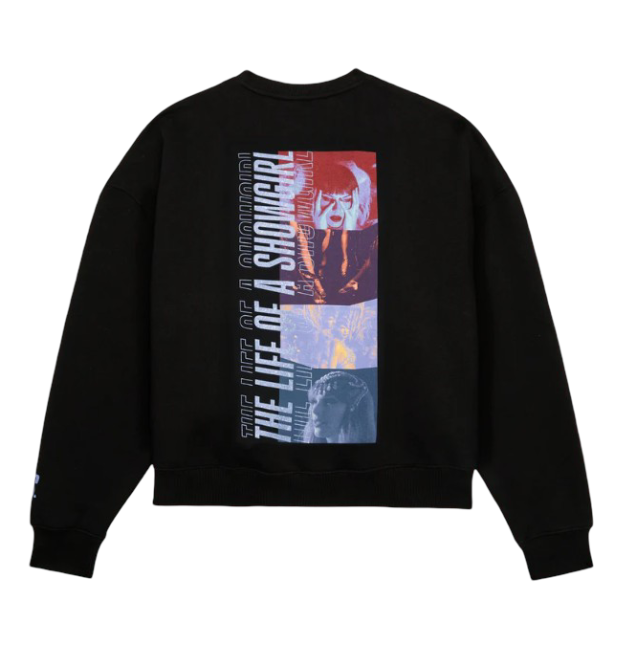 The Life Of A Showgirl Film Strip Black Crewneck Sweatshirt