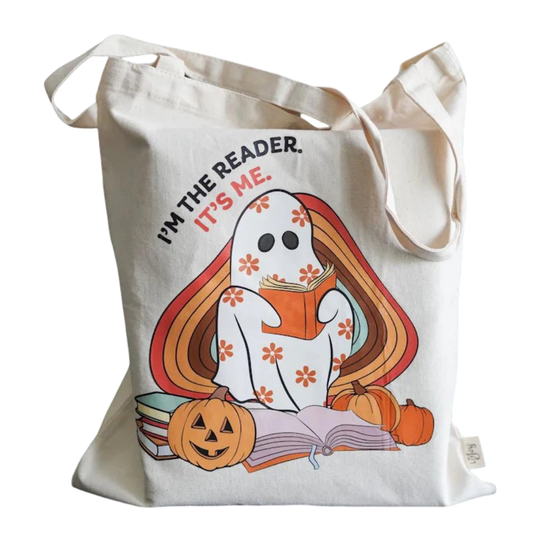 I'm the Reader, It's Me Tote Bag (Soft Cream)