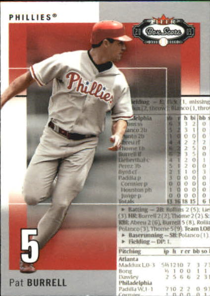 2003 Fleer Box Score Classic Miniatures #11 Pat Burrell