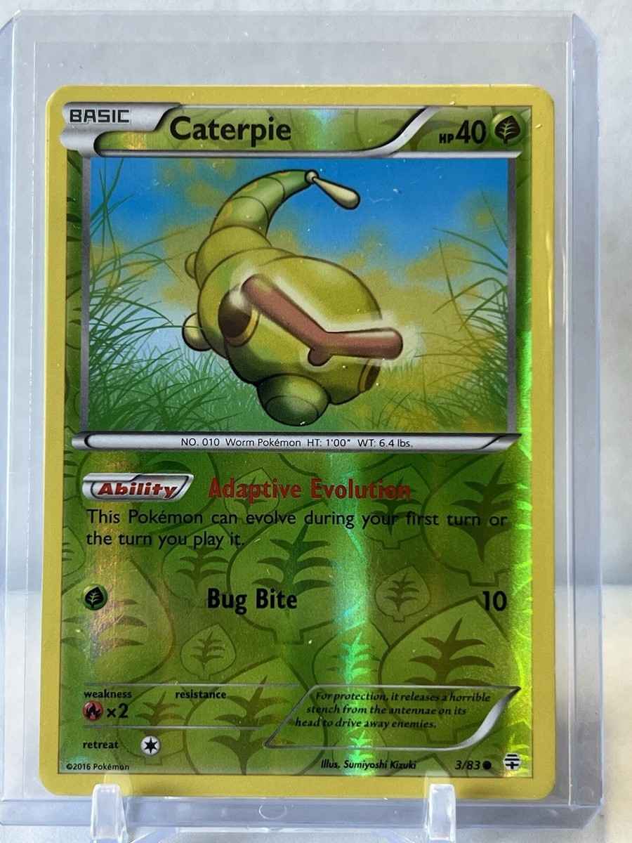 Pokémon TCG: Caterpie #3 Reverse Holo (French)