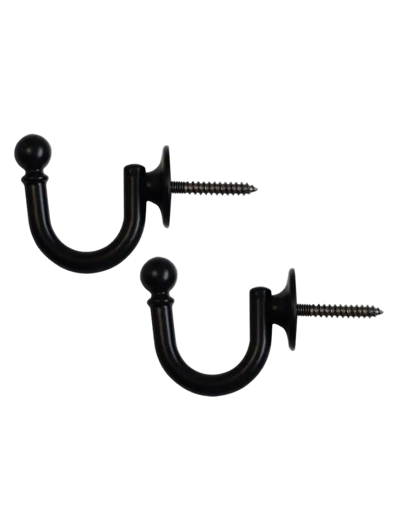 Laura Ashley Ball End Hooks (Black)