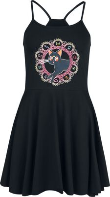 Sailor Moon Luna Mini Dress (Black)