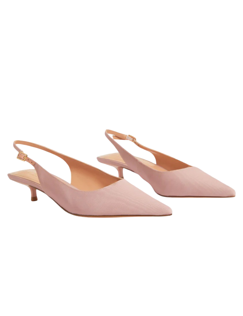 Kitina: Slingback Kitten Heel Court Shoes