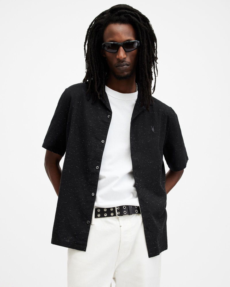 Men's Bryant Relaxed Fit Ramskull Shirt (Black)