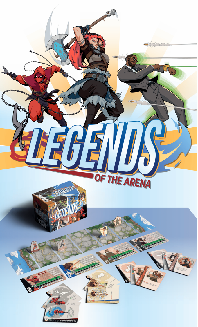 Board Game: Legends of the Arena - Knockout Brawling