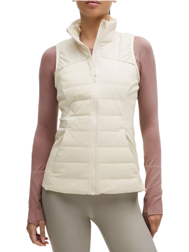 Women's Down For It All Vest (Light Ivory)