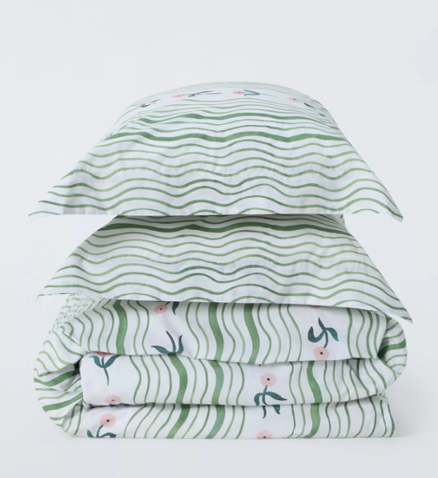 John Lewis x Anine Cecilie Iversen Ribbon Super King Duvet Cover Set (Multi)