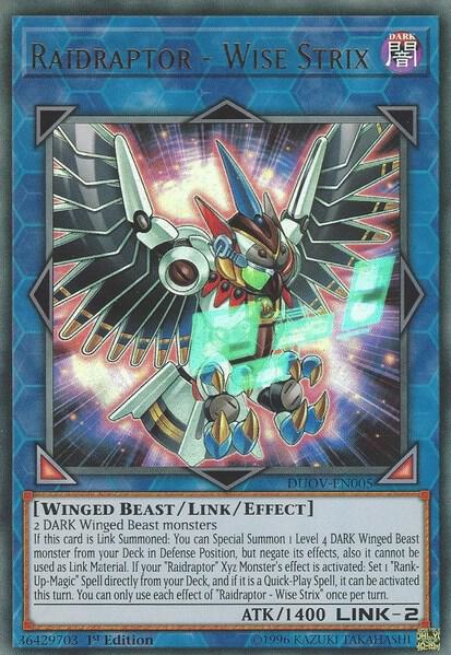 Yu-Gi-Oh!: Raidraptor Wise Strix (Duel Overload Box Set, UR)
