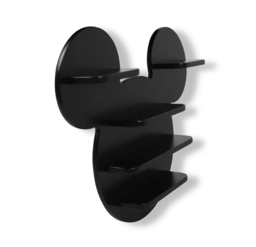 Mickey Mouse Wall Shelves (Black)