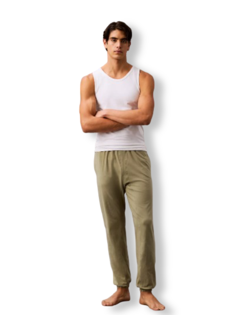 Men's Icon Cotton Stretch Sleep Joggers (Gray Labyrinth)