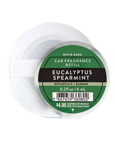 Car Fragrance Refill: Eucalyptus Spearmint - 6ml