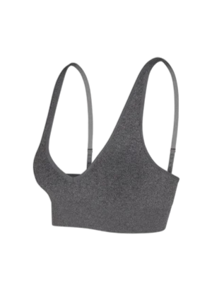 Seamless Halter Bralette (Dark Platinum Grey)