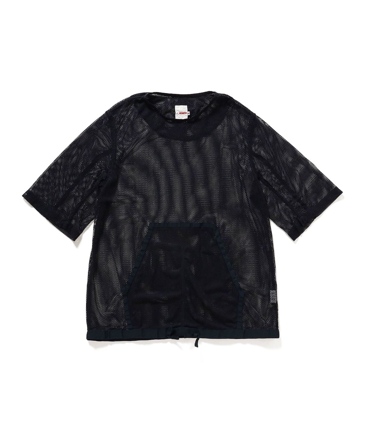 Beams Plus: Dip - Mesh Pull Over (Black)