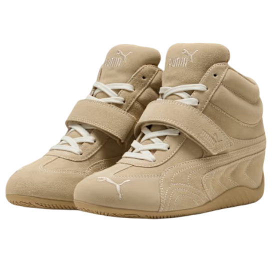 Women's Speedcat Wedge Tonal Sneakers (Sand Dune & Alpine Snow)