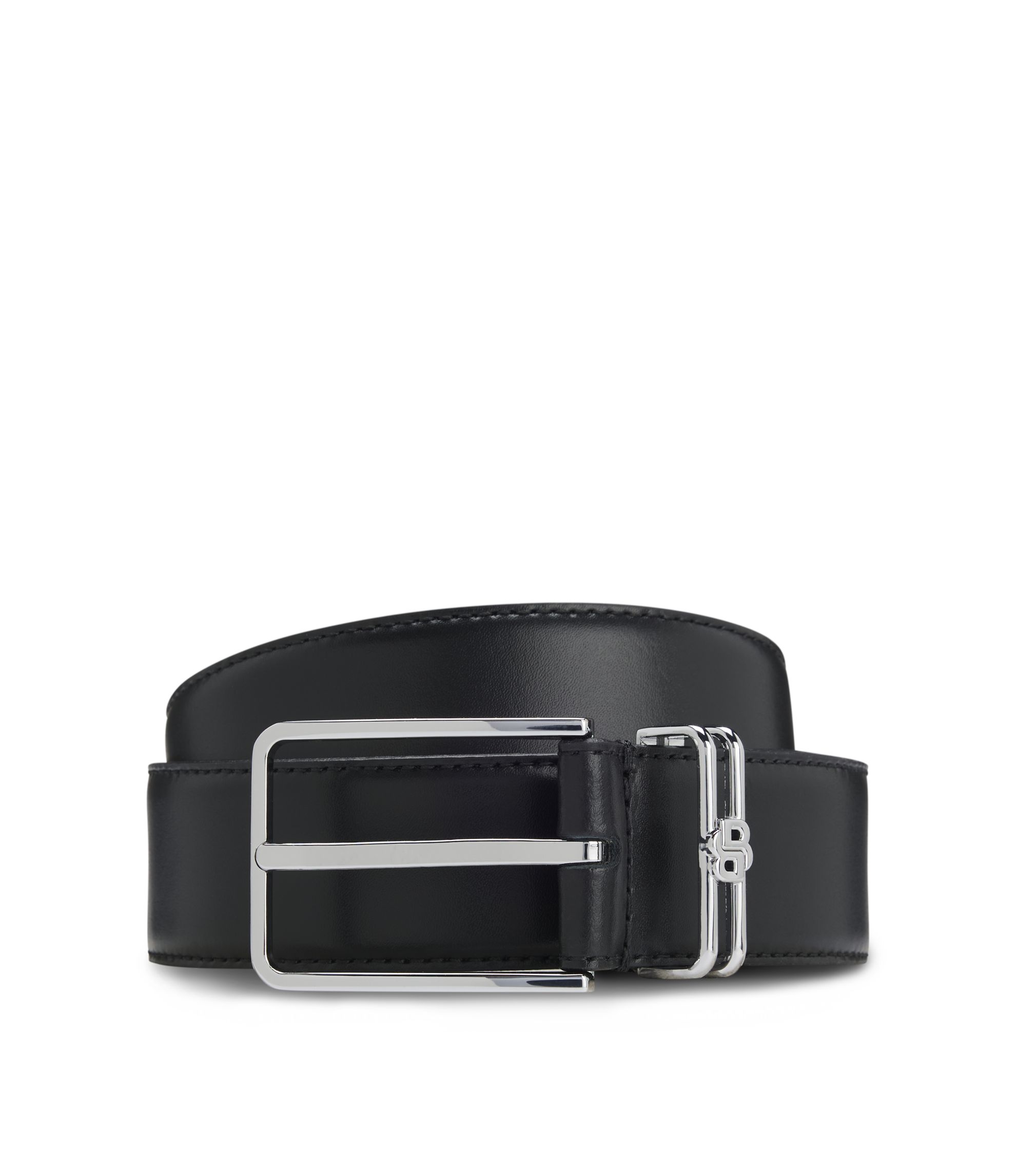 Men's Italian-Leather Belt With Double B Monogram