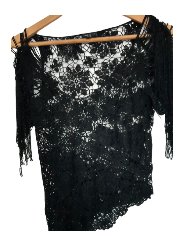 Karen Millen: Women's Beaded Top (Black)