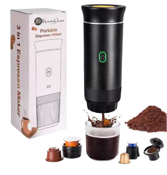 Portable Coffee Maker – USB-C Rechargeable Self-Heating Espresso Machine