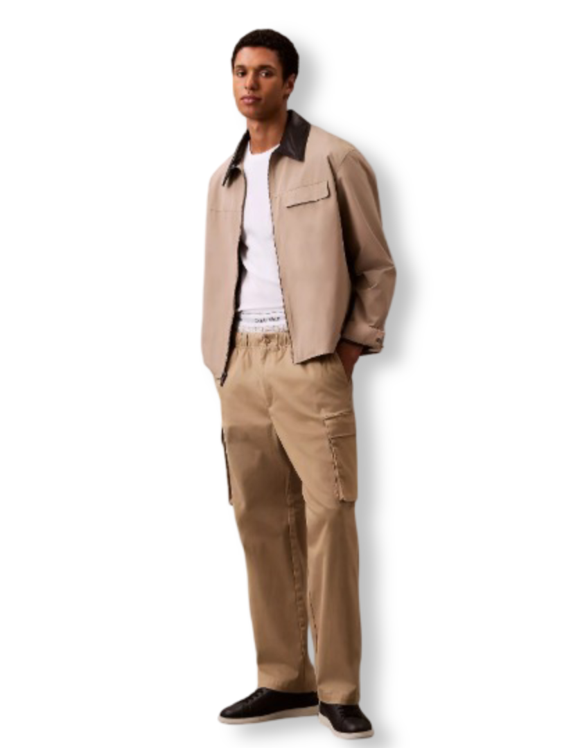 Men's Cotton Blend Straight Fit Cargo Pants