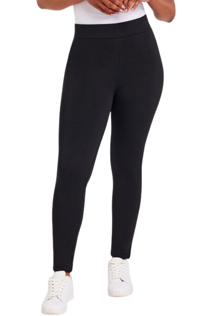 Plain Thermal Leggings (Black)