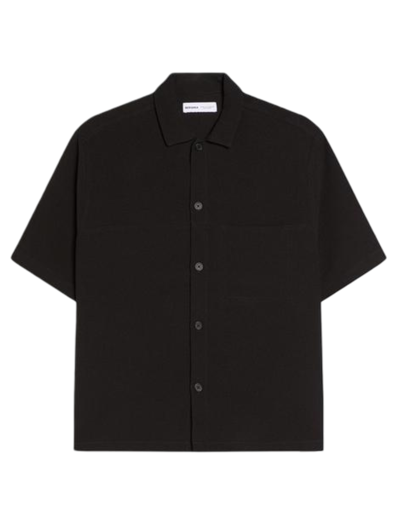 Short Sleeve Boxy Tailored Fit Shirt
