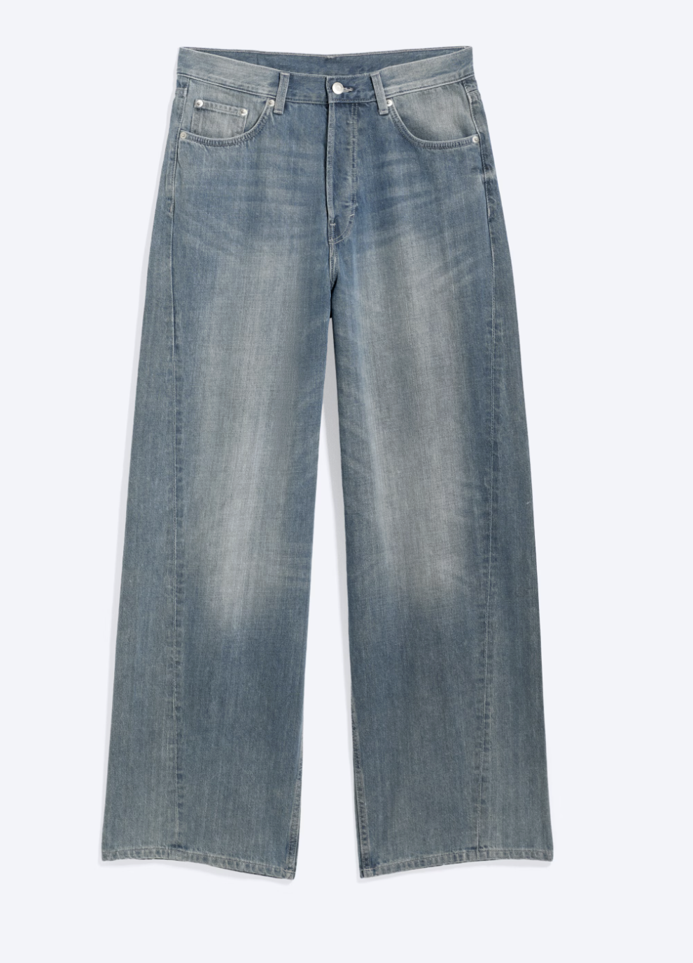 Men's Astro Mid-Rise Loose Baggy Twist Jeans (Gloria Blue)