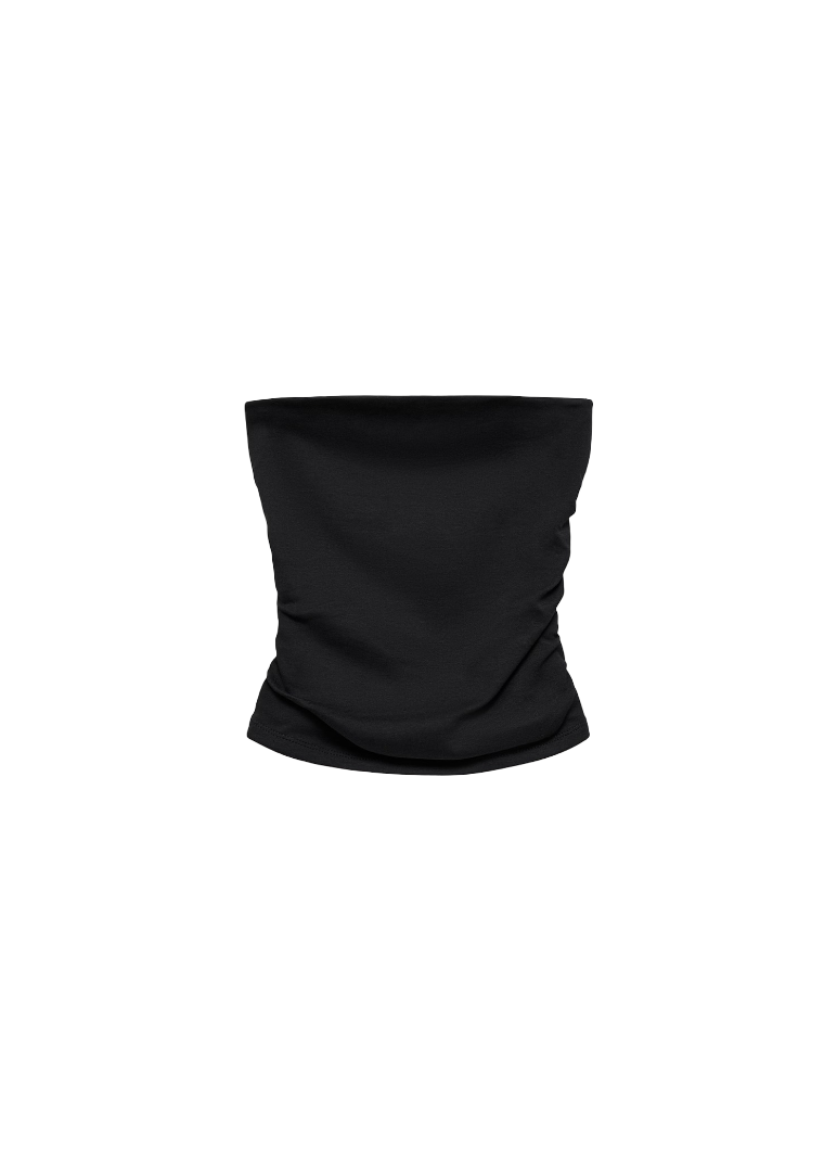 Bandeau-Style Ponte Top (Black)