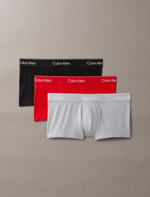 Men's Icon Cotton Stretch Low Rise Trunks (3 Pack)