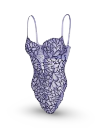 Savage Not Sorry Underwire Teddy (Purple Prism/Dark & Stormy Blue)