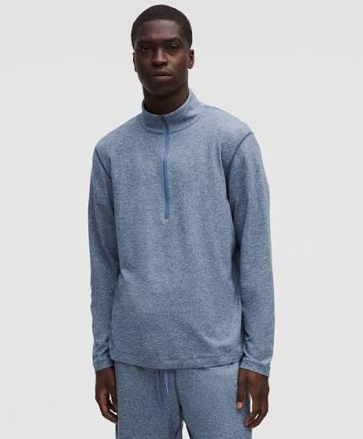 Men's Soft Jersey Half Zip (Club Blue)