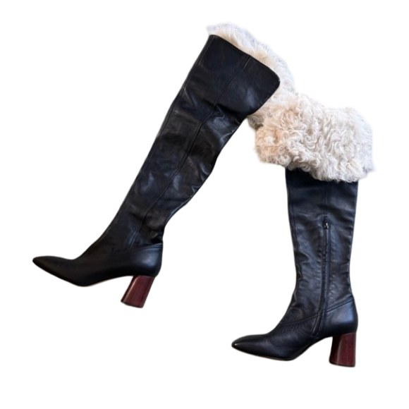 Helmut Lang: Women's Over the Knee Boots (Black)