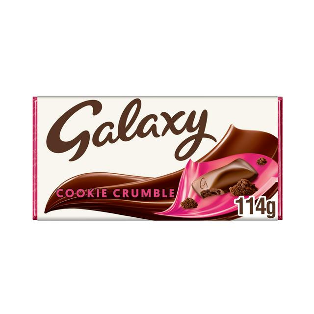 Galaxy Cookie Crumble & Milk Chocolate Vegetarian Block Bar